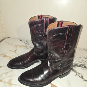 Lucchese Black Cherry Mens Roper Boots, Size 9D, Asking $250.00